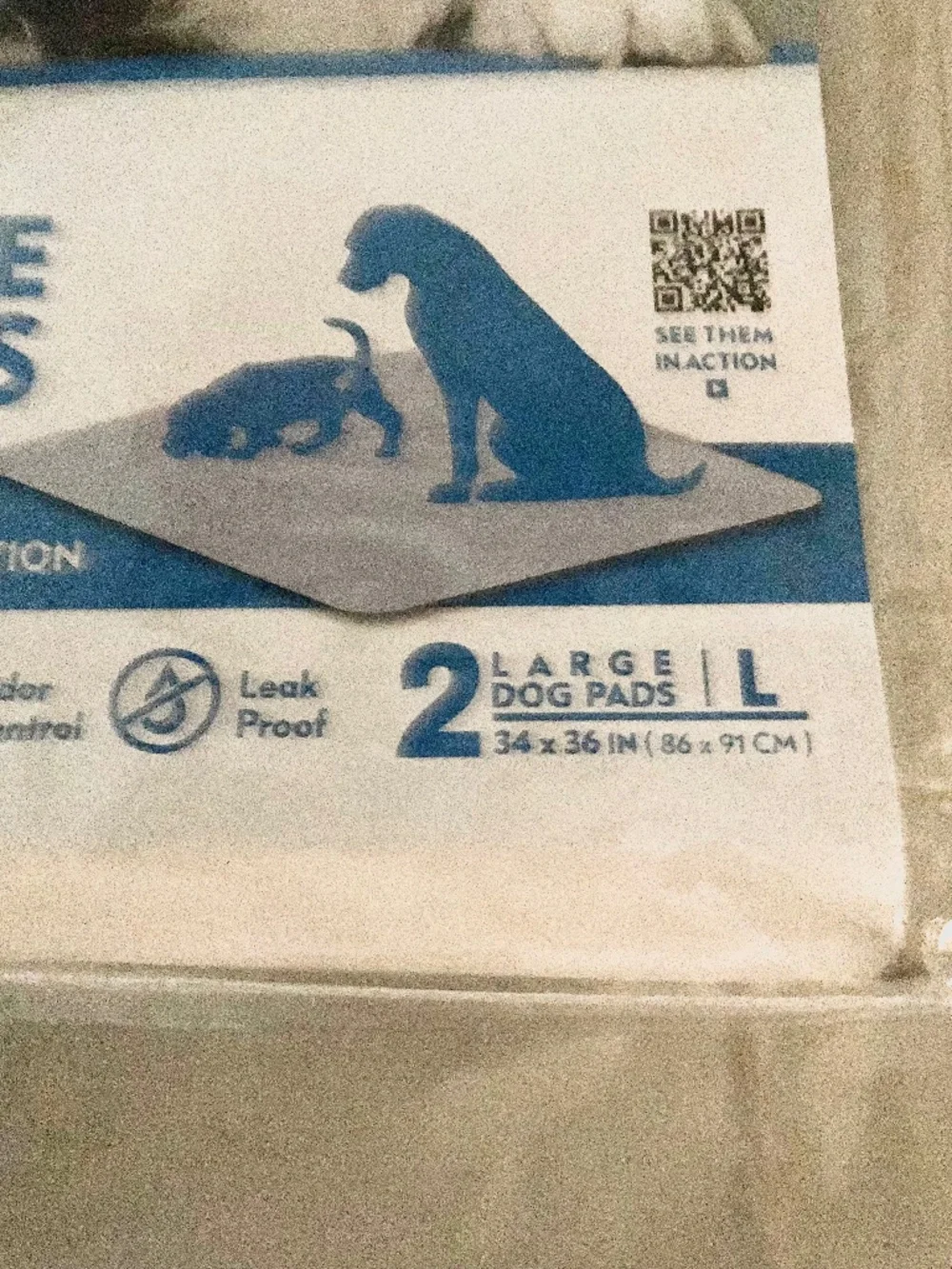 NEW Paw Inspired Set of Two Large Washable Dog Pads